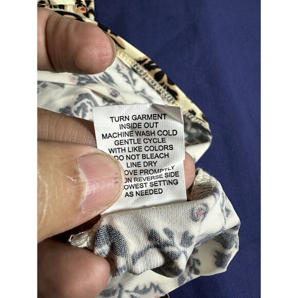 Notations Artsy Multicolored Floral Print Blouse Women Size 3XL - Picture 7 of 12